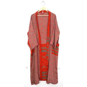 Kimono patchwork Kimono en soie Robe de chambre Kimono floral, Beachwear Robe de maternité en soie vintage Kimono indien Saree recyclé - Product Image 2