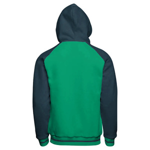 Sweat à capuche universitaire décontracté pour hommes 100% coton Fermeture à glissière d'hiver Service OEM Motif solide traité lavé - Product Image 2