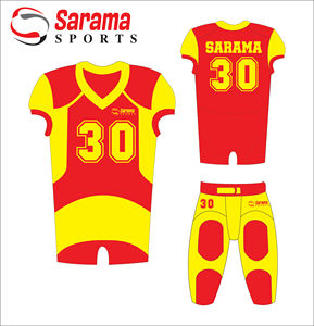 Equipo personalizado profesional de uniformes de fútbol americano al por mayor Sublimación de combate real Fabricante de uniformes americanos - Product Image 3