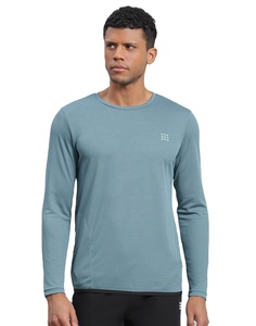 เสื้อผ้ากีฬาผู้ชาย ชุดออกกำลังกาย แห้งเร็ว เสื้อยืดแขนยาว กางเกงขาสั้น เสื้อวิ่งแบบสั่งทำ - Product Image 3