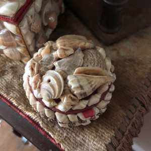 Caja Decorativa para Joyas, Anillos, Regalos o Recuerdos, con Conchas Marinas Naturales, Forma Redonda - Product Image 4