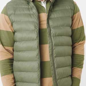 Chaleco acolchado personalizado para hombre, calentador corporal de invierno, cuello alto, sin mangas, de algodón, para clima frío. - Product Image 2