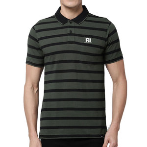 Couleur personnalisée pour polos avec logo brodé Motif solide Manches courtes Dernier design Vêtements décontractés en tissu tricoté - Product Image 1