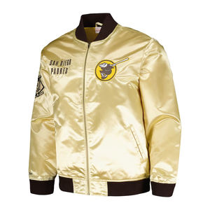 Chaqueta Bomber de Hombre de Satén de Seda de Alta Calidad, Chaqueta Bomber Acolchada de Satén en Nueva Moda y Estilo - Product Image 2