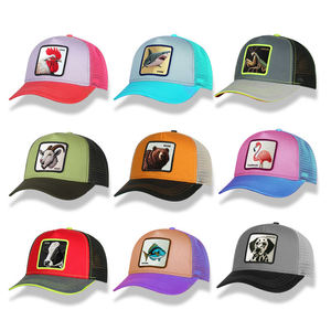 Chapeaux de camionneur personnalisés 5 panneau Animal Anime broderie Patch Logo Gorras Sports de plein air casquette de Baseball maille camionneur casquette - Product Image 5
