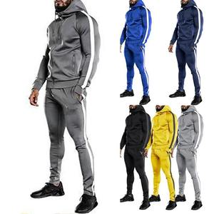 Sudadera con capucha de lana cálida a prueba de viento para hombre, 2 conjuntos de pantalones de chándal para deportes al aire libre y entrenamiento para correr, función de logotipo - Product Image 1
