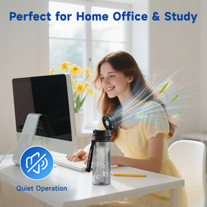 HandFan IPX7 Su Geçirmez Şarj Edilebilir Mini Fan 650ml Sızdırmaz Çevre Dostu 3 Hızlı Açık Hava Kamp Fitness Su Şişesi - Product Image 6