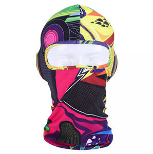 Masque facial personnalisé par sublimation, imprimé sur mesure, réutilisable, lavable, tissu doux, respirant, confortable, OEM ODM - Product Image 2
