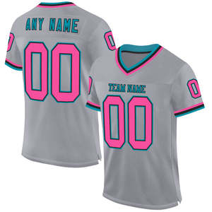 Camiseta de fútbol americano personalizada sublimación camiseta de equipo personalizada ropa deportiva transpirable al por mayor uniforme tamaño adulto joven - Product Image 4