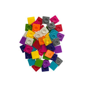 Paquete de 50 discos conectores de 10 colores para construir bloques Educativos para el juego y la creatividad de los niños - Product Image 2
