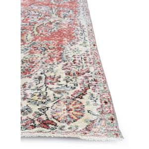 Tapis en laine noué à la main vintage grande surface Pae-2855, motif floral rouge et orange, pour salon ou couloir, idéal pour adolescents - Product Image 4