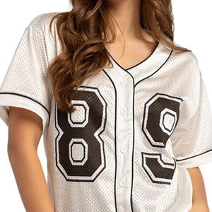 Ropa de equipo de béisbol y softbol, camisetas de poliéster 100% transpirables personalizadas de alta calidad - Product Image 6