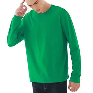 Manches longues bonne qualité manches courtes haut niveau col rond hommes t-shirt avec impression - Product Image 4