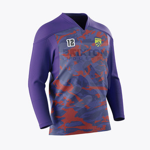 Camiseta de hockey sublimada personalizable, tela transpirable duradera, uniforme OEM para entrenamiento y partido, ropa de hockey sobre hielo - Product Image 4