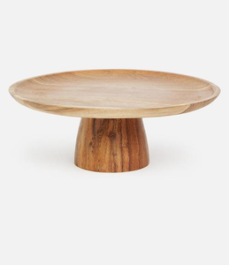 แท่นวางเค้กไม้อะคาเซียแท่นวางเค้กไม้ทรงกลม - Product Image 4