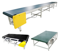 Système de convoyeur à bande réglable en acier inoxydable, industriel, de petite taille, durable, pour l'usine de fabrication
