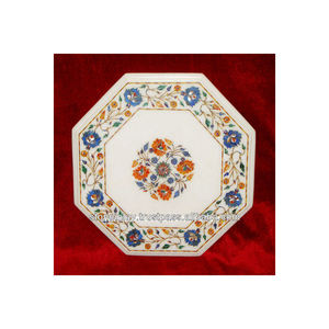 Dessus de Table incrusté de marbre Antique - Product Image 1