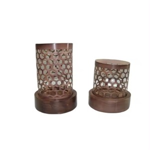 Portavelas de madera de alta calidad con diseño personalizado para la decoración del hogar, candelabro de madera hecho a mano para ocasiones de boda - Product Image 4