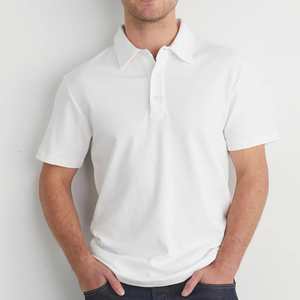 T-shirt polo pour hommes Premium 100% coton tissu tricoté matériau durable Design classique utilisation polyvalente travail loisirs paramètres - Product Image 4