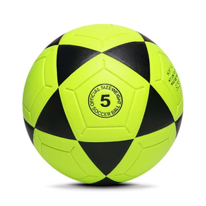 Balones de Fútbol Personalizados de Cuero PU, Tamaño 5, Duraderos, Estilo Clásico, Impresión Serigráfica, Cosidos a Máquina - Product Image 1