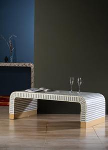 โต๊ะกาแฟฝังกระดูกพรีเมียม งานแฮนด์เมดโดยช่างฝีมือ สำหรับห้องนั่งเล่นและเฟอร์นิเจอร์บ้านที่หรูหรา ราคาขายส่ง - Product Image 6