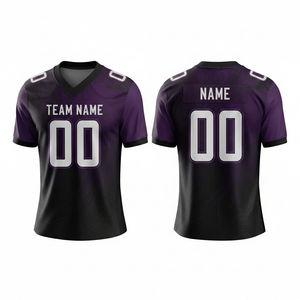 Maillot de football américain personnalisé pour homme, 100 % polyester respirant, uniforme de sport grande taille, manches courtes, tenue d'équipe personnalisée - Product Image 3