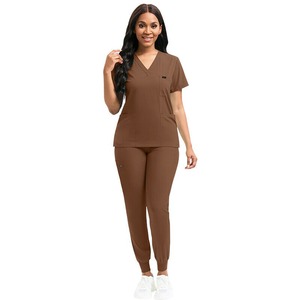 Conjunto de uniforme de enfermera médica de mezclilla de alta calidad OEM al por mayor, uniformes médicos de hospital para clínicas médicas Unisex, gran oferta - Product Image 4