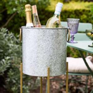 Elegant Metal-finished Stainless Steel <b>Ice</b> <b>Bucket</b> Adding a Touch of Glamour to Your Entertaining Collection and Home Decor - Product Image 1