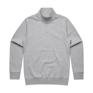 Sweat-shirts en coton mélangé anti-boulochage en gros avec col et fermeture éclair quart de tour, durables et parfaits pour les vêtements décontractés - Product Image 3