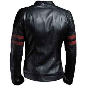 Luxurious 2026 Genuine 100% Leather Cotton <b>Filling</b> Regular Length Cowhide Breathable Waterproof <b>Men</b> Leather <b>Jacket</b> - Product Image 5