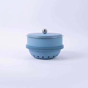 Casserole personnalisable artisanale avec couvercle en acier inoxydable Pot extérieur en bois pour une cuisine polyvalente et un réchauffement efficace des aliments - Product Image 2