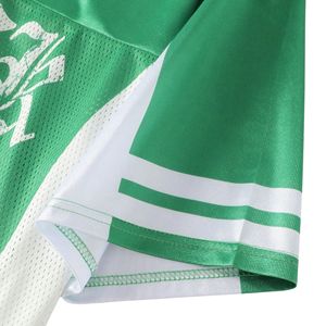 Maillot de football personnalisé avec nom et numéro du joueur, en maille respirante, sublimation, motif rétro classique, avec tissu 100% polyester - Product Image 5