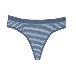 Fait sur mesure 100% coton couleur bleue taille basse dames string chaud meilleur prix d'usine Bangladesh - Product Image 4