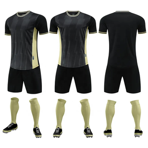 Uniforme de Fútbol Personalizado con Estampado por Transferencia de Calor para Hombre, Cuello Alto, Manga Corta, Absorbe la Humedad, Protección UV, Elástico en Cuatro Direcciones - Product Image 2
