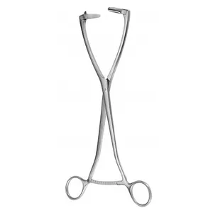Pinzas para cizalla uterina, instrumentos de cirugía ginecológica y obstétrica de 26 cm