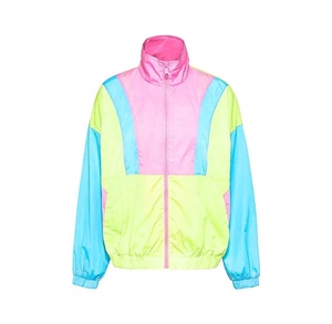 Chaqueta Cortavientos Casual Profesional para Mujer al por Mayor, Bloques de Color, Impermeable, Transpirable, de Nailon, Chaqueta de Invierno para Correr - Product Image 1