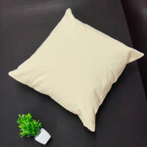 100% Cotton Canvas <b>Cushion</b> Cover Natural <b>Beige</b> Heavy Duty Decorative Sofa Pillow Case Eco Friendly - Product Image 5