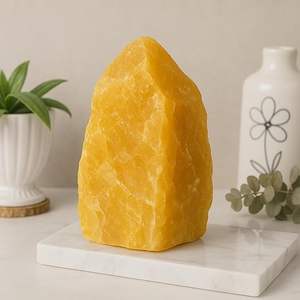 Cuarzo amarillo sin pulir de piedras preciosas en bruto de citrino de grado premium para colectores de cristal y caída lapidaria - Product Image 1