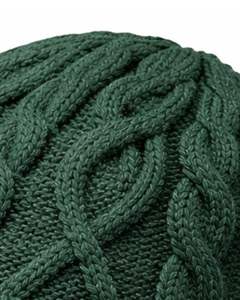 Customized Winter Knit Beanie <b>Hat</b> Forest <b>Green</b> Cable Knit Ribbed Cuff Warm Soft Acrylic Wool Blend Unisex Wholesale - Product Image 6