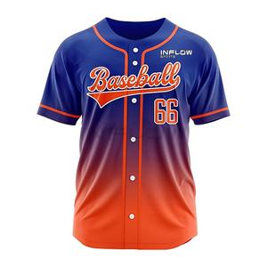 Maillot de baseball pour homme de haute qualité à séchage rapide, nouveau modèle brodé, vêtement de baseball uni avec nom d'équipe personnalisé, style mexicain - Product Image 2
