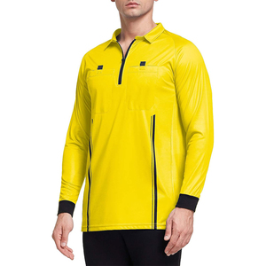 Camiseta de Árbitro de Fútbol Profesional, Uniforme 100% Poliéster, Impermeable, de Secado Rápido, Colores y Logotipos Personalizados para Partidos y Entrenamientos - Product Image 2
