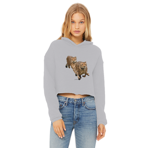 Sudadera con capucha corta para mujer Cheetah Brothers, con borde sin rematar, transpirable, de punto, informal, arcoíris, talla XS, de otoño, con bordado de seda y cierre de cremallera - Product Image 2