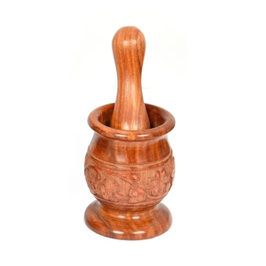 Modern Design Wood Mortar and Pestle Customized Size and Kitchen & Tabletop for Sale <b>Herb</b> and Spice Tools - Product Image 2