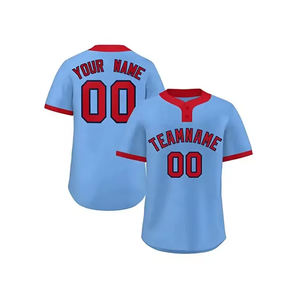 100% Polyester Custom Baseball Shirt Sublimated Wholesale Blank Softball Baseball Jerseys Custom <b>Yellow</b> Green Color - Product Image 4