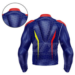 Chaqueta de invierno de cuero de moto para adultos de material duradero Chaqueta de cuero de moto de alto rendimiento - Product Image 6