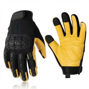 Gants de travail classiques, gants mécaniques avec paume antidérapante pour la réparation automobile, le service en garage, l'atelier et les travaux mécaniques - Product Image 1