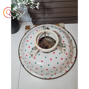 Soporte de Navidad con recubrimiento en polvo de Color blanco, soporte de árbol de Navidad de Metal con decoración de Mesa para el hogar y suministro al por mayor - Product Image 3
