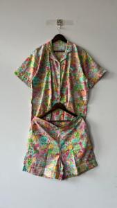 ชุดนอนผ้าทอแบบลำลองสำหรับผู้หญิงชุดนอนพิมพ์ลายสำหรับวันหยุดฤดูหนาวชุดสั้นผ้าคอตตอน100% เป็นมิตรต่อสิ่งแวดล้อม - Product Image 6