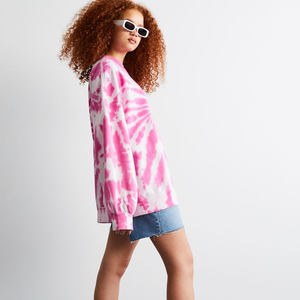 Sudaderas de algodón de lana de alta calidad, sudaderas sublimadas de manga larga para mujer, sudaderas deportivas de cuello redondo - Product Image 2