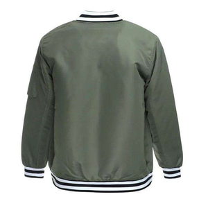 Blouson aviateur léger de haute qualité pour hommes, vêtements chauds d'hiver, en toile avec logo frontal, sortie d'usine directe - Product Image 3